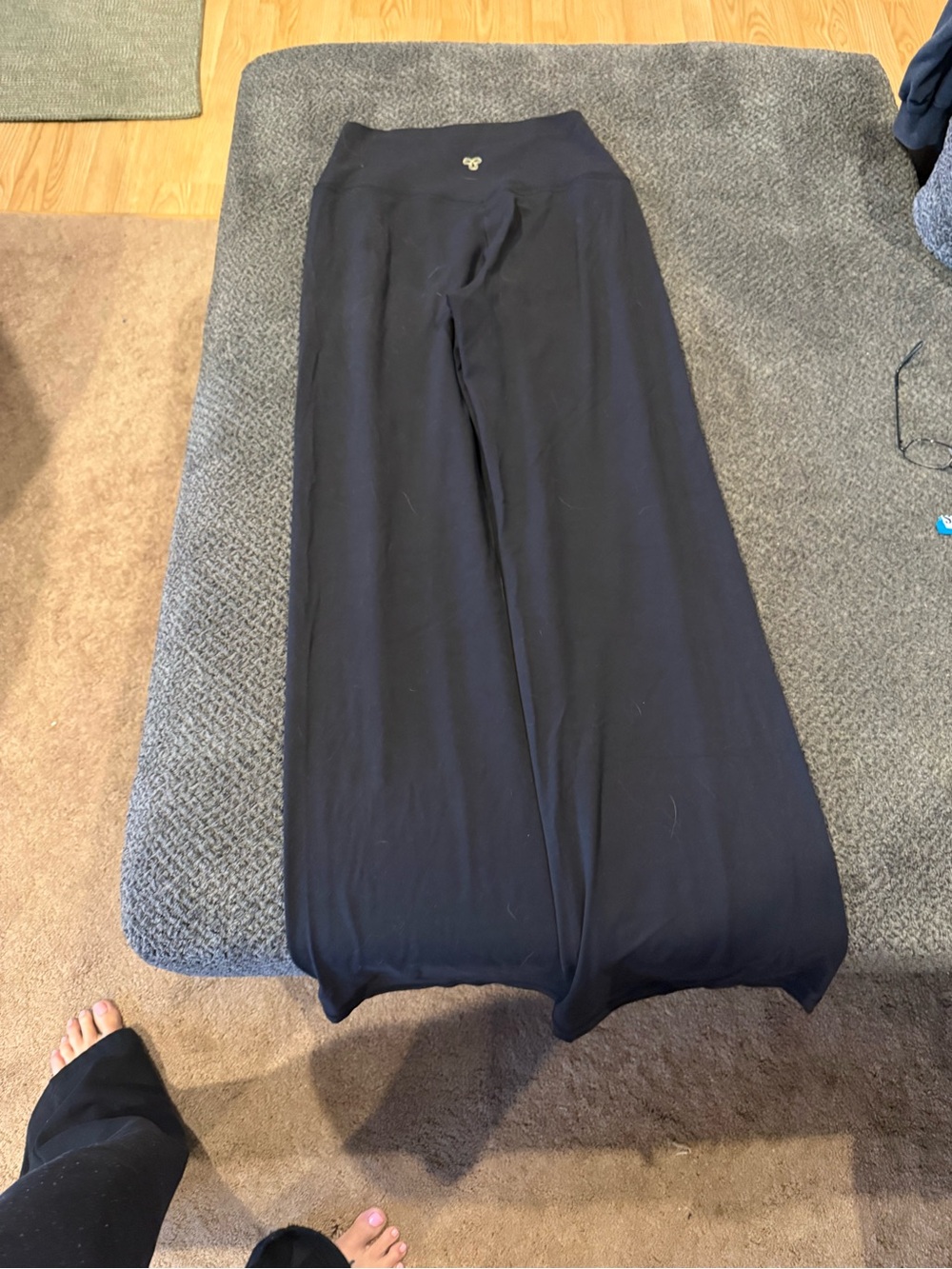 Aritzia Black Wide-Leg Maxi Pants